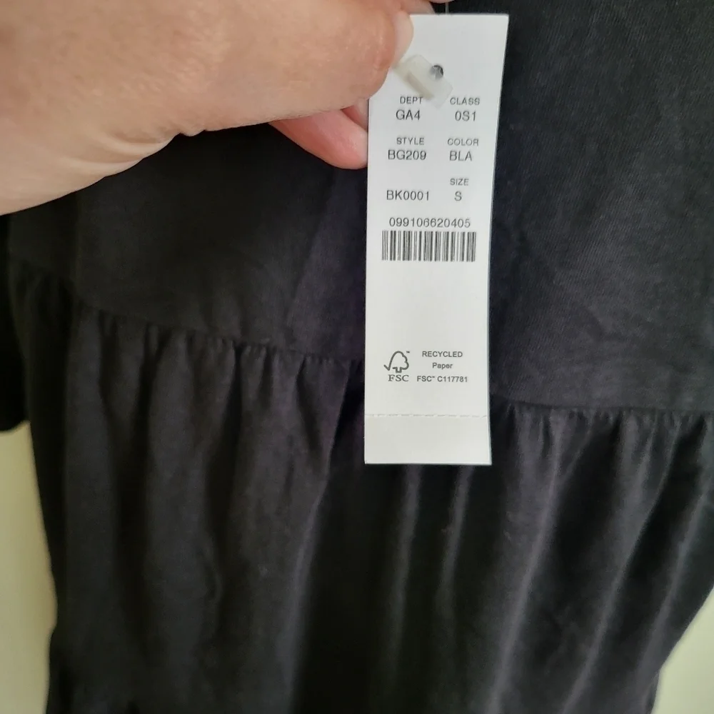 J. Crew Broken-in jersey tiered mini dress NWT